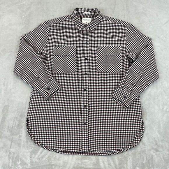 ABERCROMBIE & FITCH Flannel Shirt Men Medium Multi Check Oversized Soft A&F NWOT - Picture 1 of 13